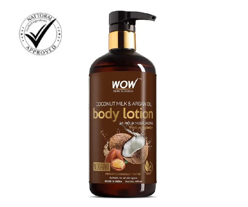 Moisturizers long-lasting white-Wow Skin Science Coconut Milk & Argan Oil Body Lotion